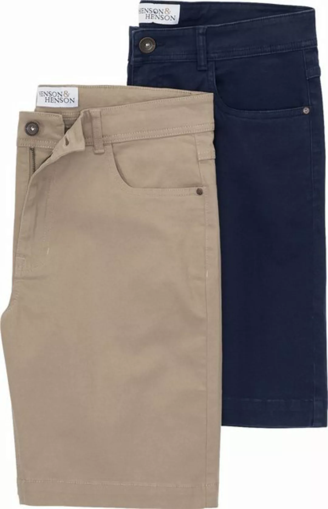 HENSON&HENSON Bermudas (Packung, 2er-Pack) in bequemer Regular-fit-Passform günstig online kaufen