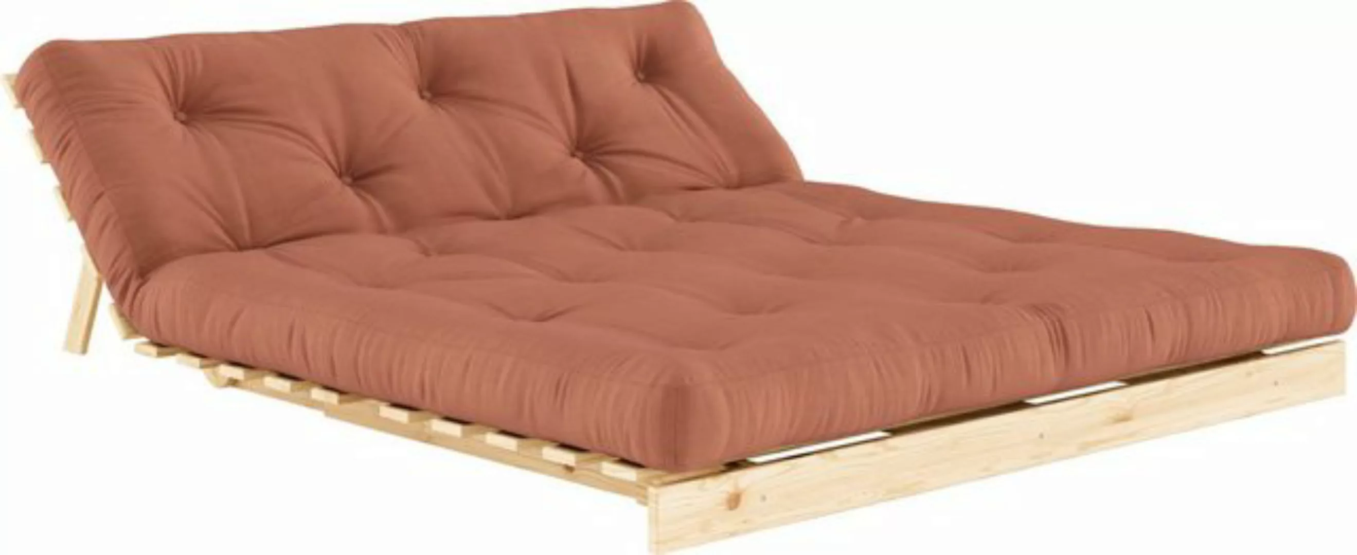 Karup Design Schlafsofa Roots 160, 2 Teile, Mit Holzstruktur, inkl. Futonma günstig online kaufen