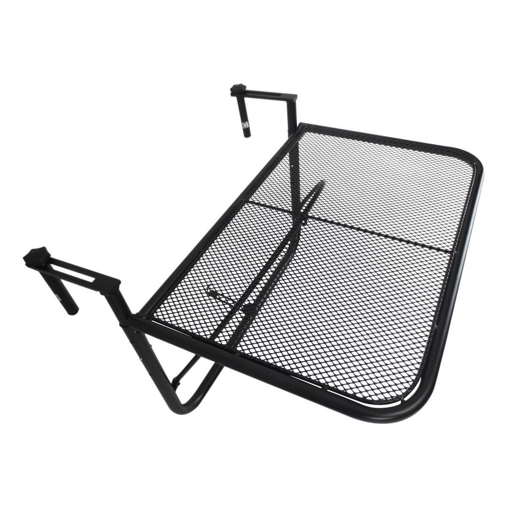 Outsunny Balkonhängetisch schwarz Metall B/H/L: ca. 56x45x60 cm günstig online kaufen