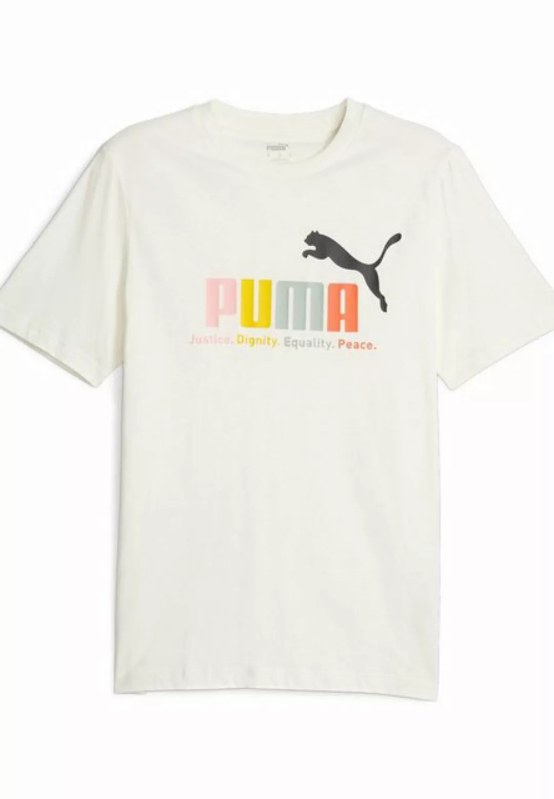 PUMA T-Shirt Shirt ESS+ Multicolor Tee mit Rundhalsausschnitt (1-tlg) günstig online kaufen
