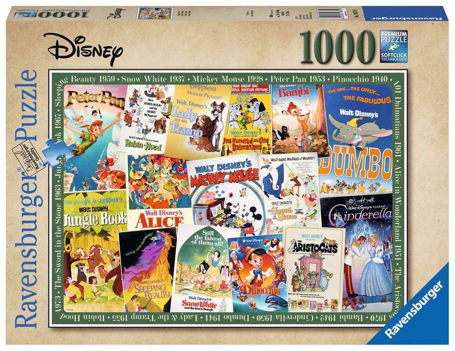 Ravensburger Puzzle Ravensburger 19874 - Disney günstig online kaufen