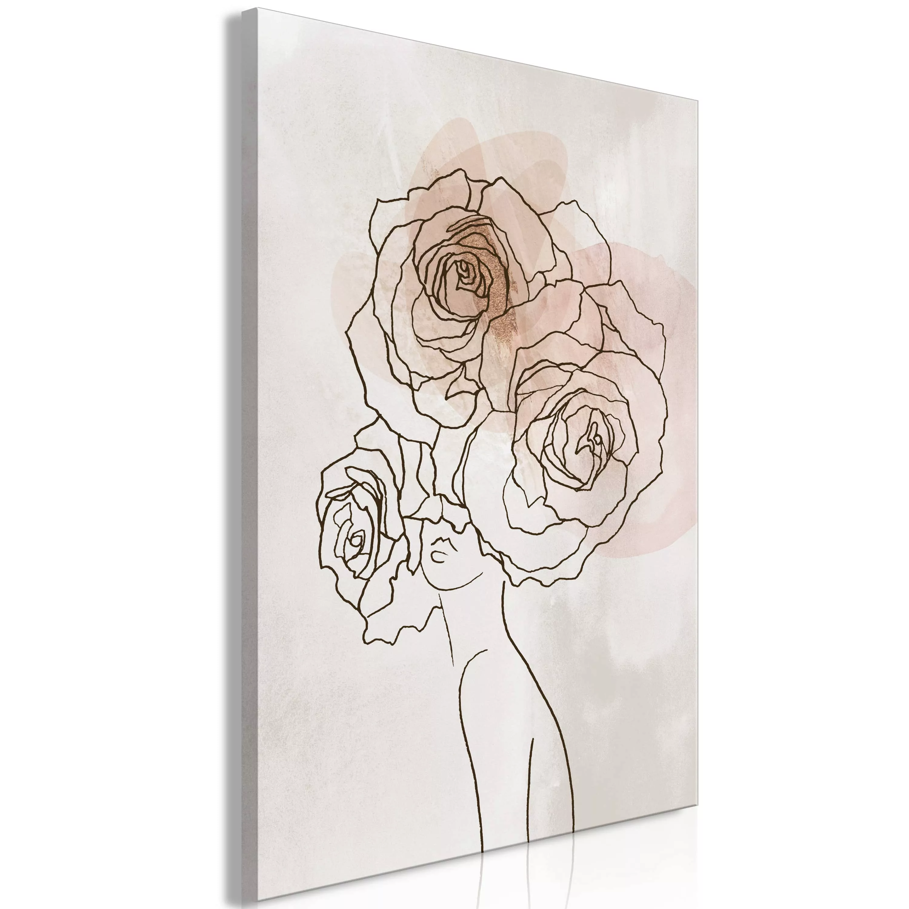 Wandbild - Anna and Roses (1 Part) Vertical günstig online kaufen