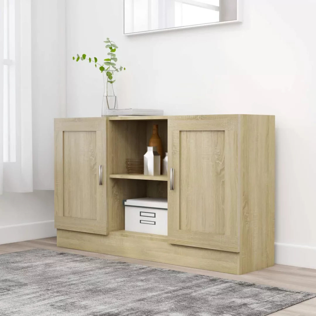 Sideboard Sonoma-eiche 120x30,5x70 Cm Spanplatte günstig online kaufen