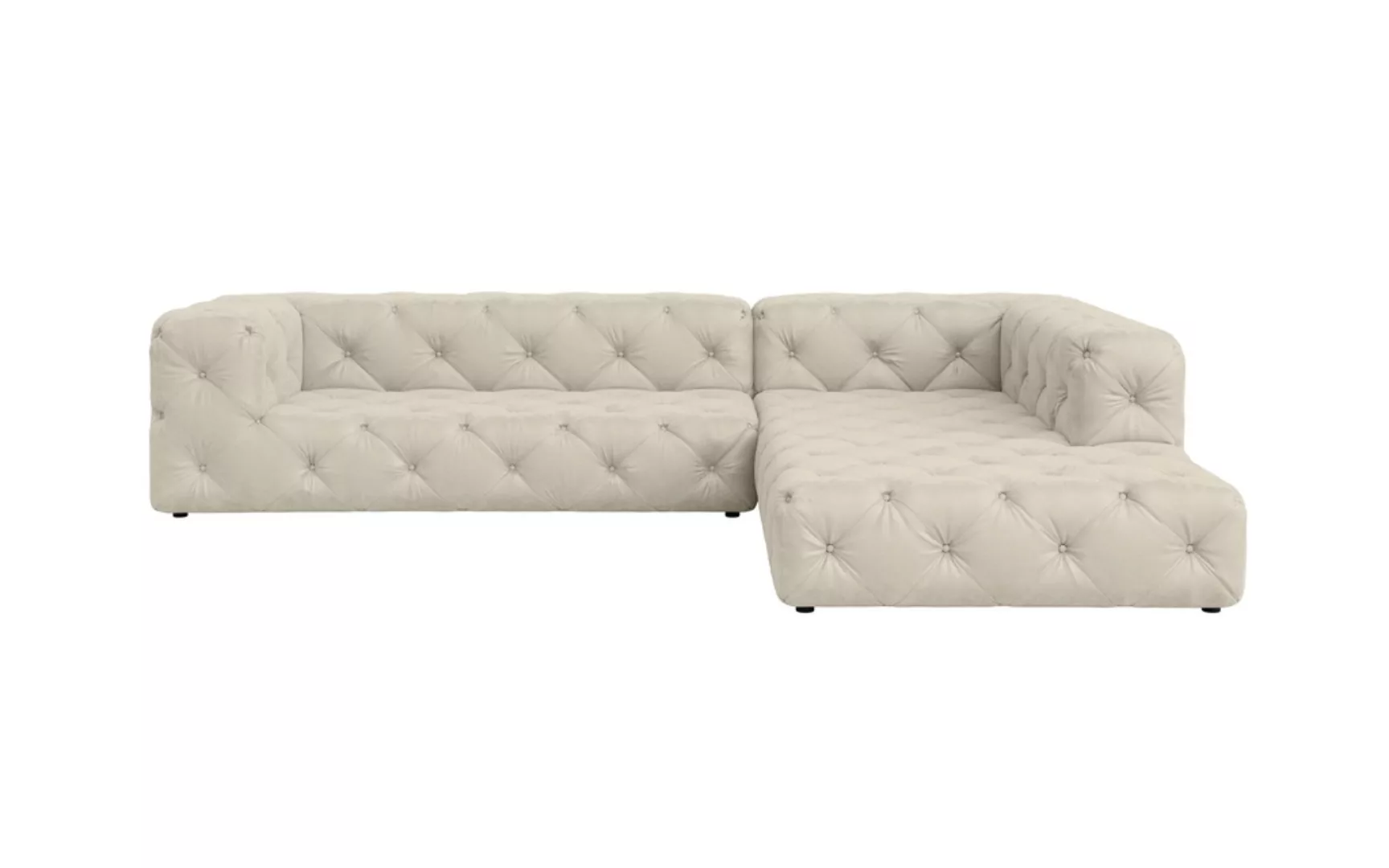 Places of Style Ecksofa "FOLLINA", L-Form, mit klassischer Chesterfield-Kno günstig online kaufen