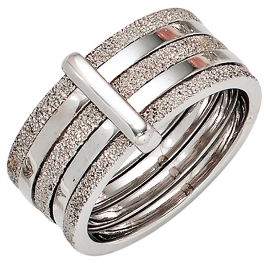 SIGO Damen Ring breit 925 Sterling Silber rhodiniert Silberring günstig online kaufen