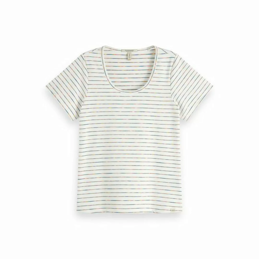 Maison Scotch T-Shirt Maison Scotch Damen T-Shirt Colourful Stripes 156225 günstig online kaufen