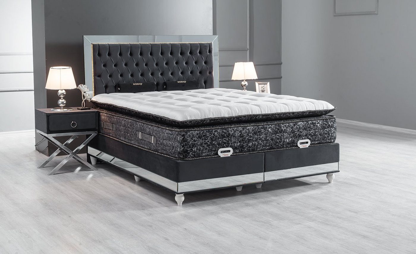 Villa Möbel Boxspringbett ELEGANCE (Bett Set, Bettset), Bettkasten mit XXL günstig online kaufen