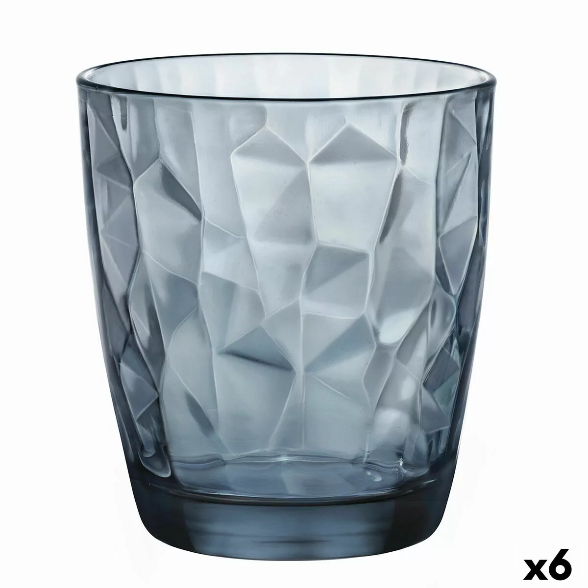 Becher Bormioli Rocco Diamond Blau Glas (390 Ml) (6 Stück) günstig online kaufen