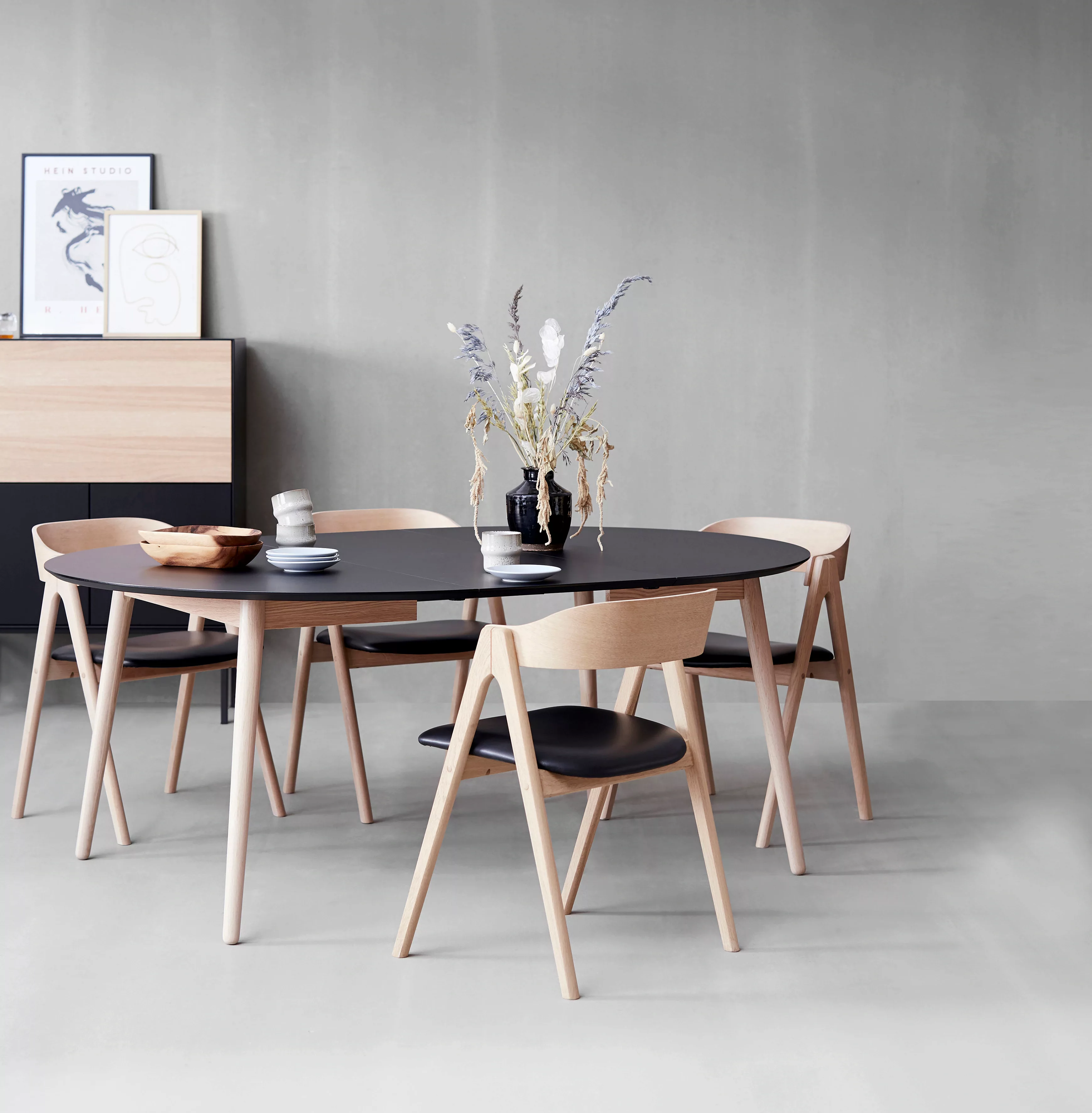 Hammel Furniture Esstisch »Meza Designtisch mit Auszugsfunktion und 2 Einle günstig online kaufen