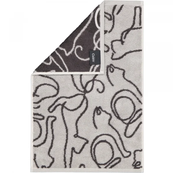 Cawö Handtücher CUTE CATS EDITION Cats 6264 - Farbe: platin/basalt - 70 - G günstig online kaufen