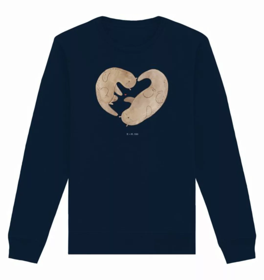 Mr. & Mrs. Panda Longpullover Otter Herz Größe S - French Navy - Geschenk, günstig online kaufen