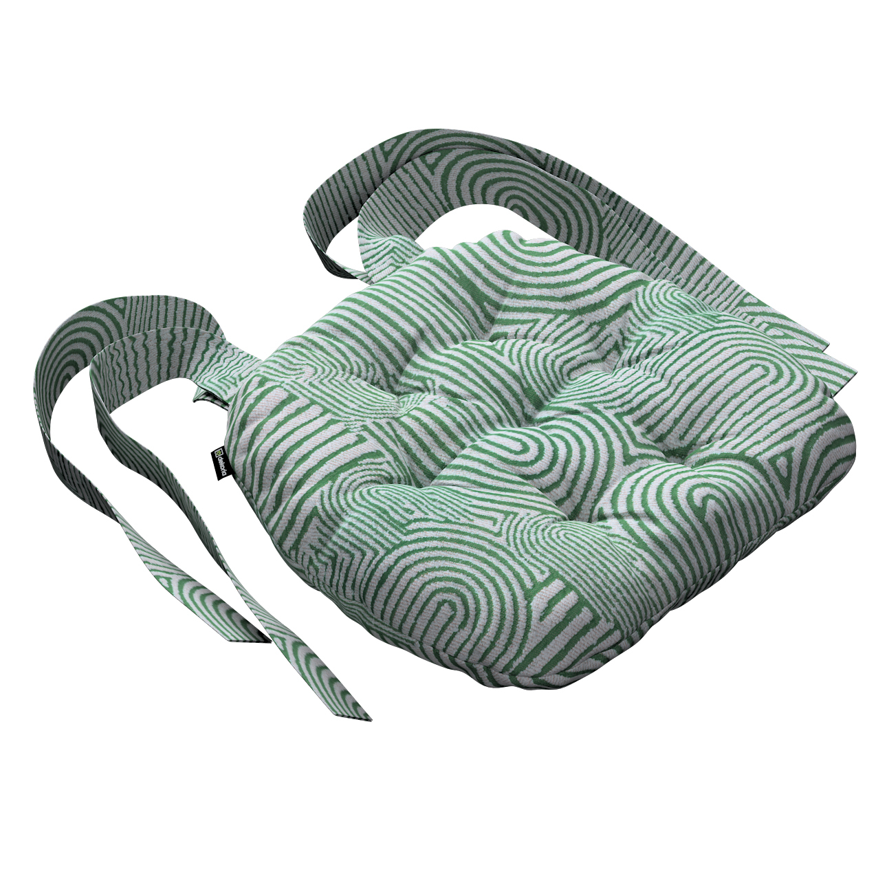 Stuhlkissen Martin mit Schleifen, mintgrün-ecru, 40 x 37 x 8 cm, Cosy Home günstig online kaufen