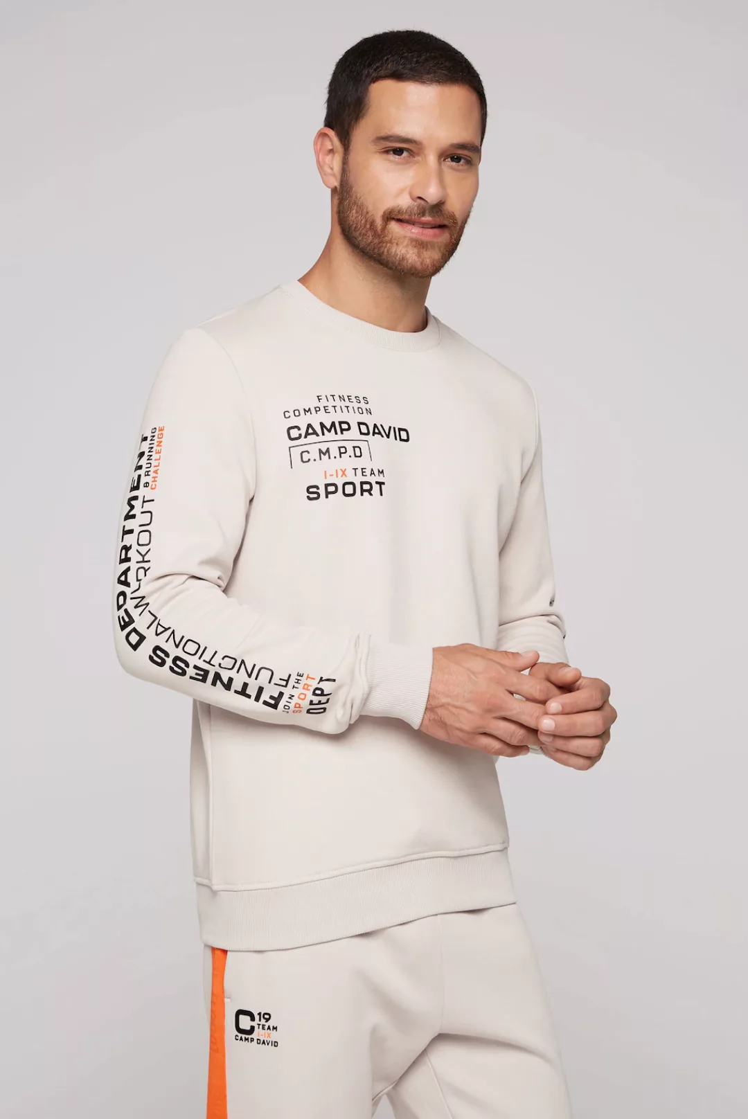 CAMP DAVID Sweatshirt mit auffälligen Prints günstig online kaufen