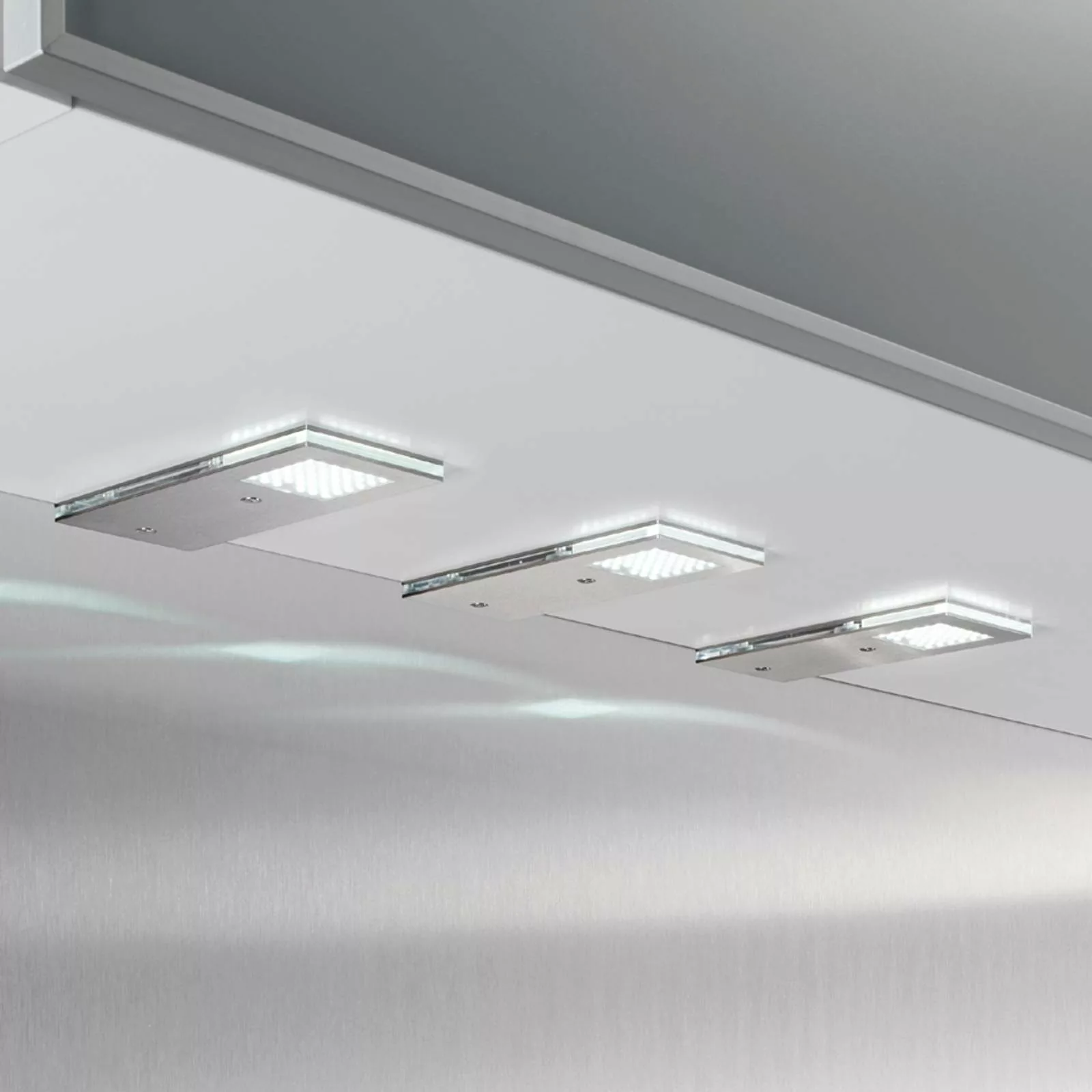 Praktische LED-Unterbauleuchte Flat I, 3er-Set günstig online kaufen