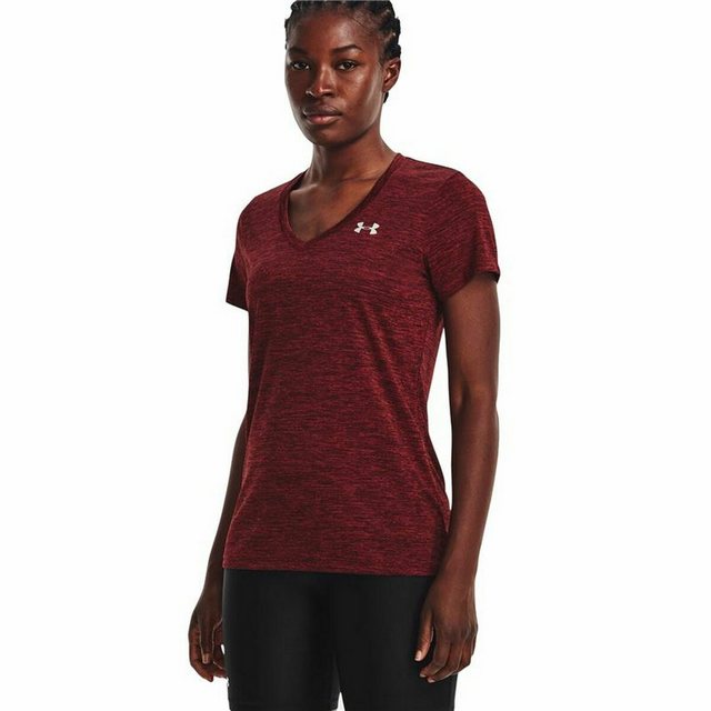 Under Armour® T-Shirt Damen Kurzarm-T-Shirt Under Armour Dunkelrot günstig online kaufen