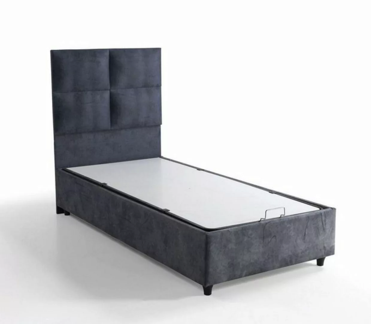 JVmoebel Bett Bett Design Betten Luxus Stoff Polster Schlafzimmer Möbel 90x günstig online kaufen