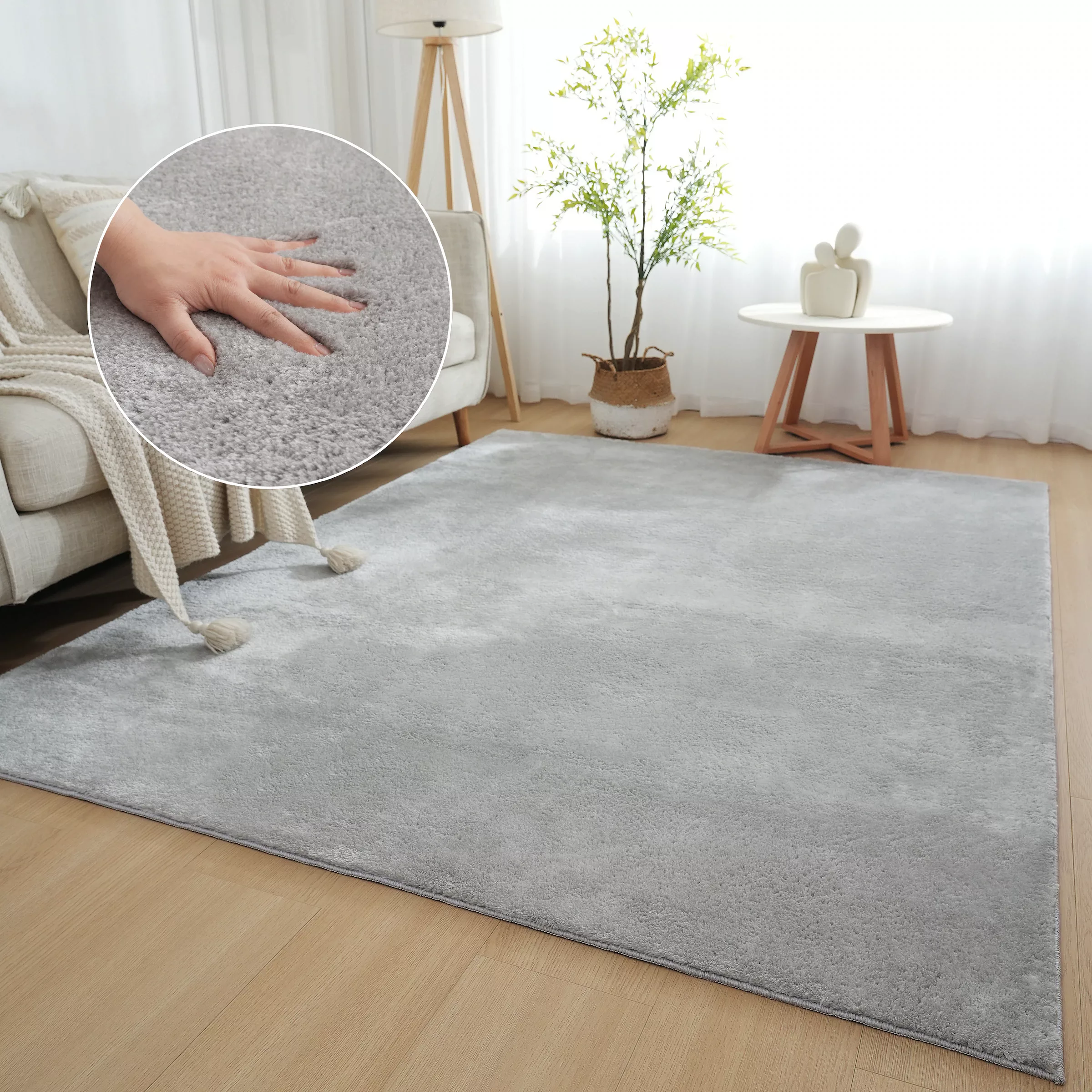 my home Teppich Cali, Kunstfellteppich, rechteckig, günstig online kaufen