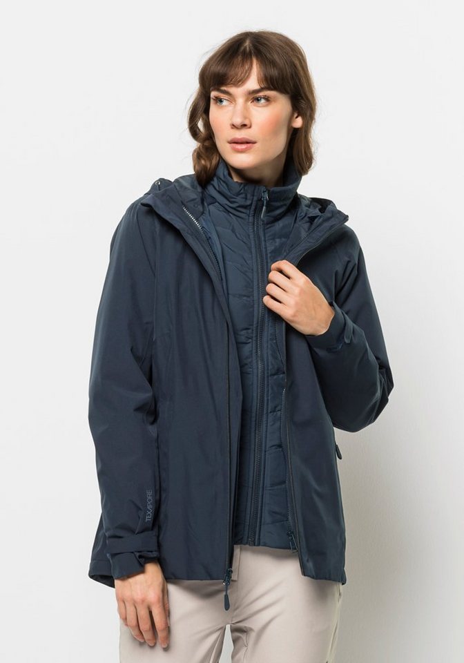 Jack Wolfskin 3-in-1-Funktionsjacke "GLAABACH 3IN1 JKT W", (2 teilig), mit günstig online kaufen