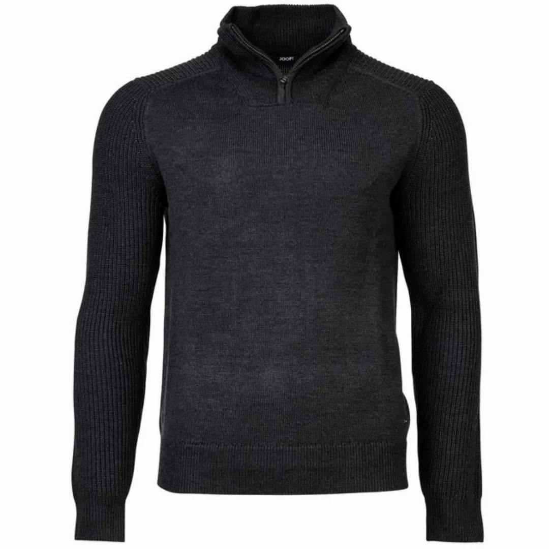 JOOP! Sweatshirt Herren Strickpullover mit Troyer-Zip - Thom günstig online kaufen