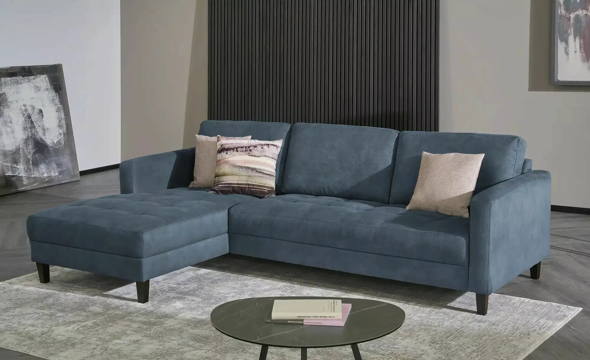 smart Ecksofa  Geradine ¦ blau ¦ Maße (cm): B: 260 H: 85 T: 170 Polstermöbe günstig online kaufen