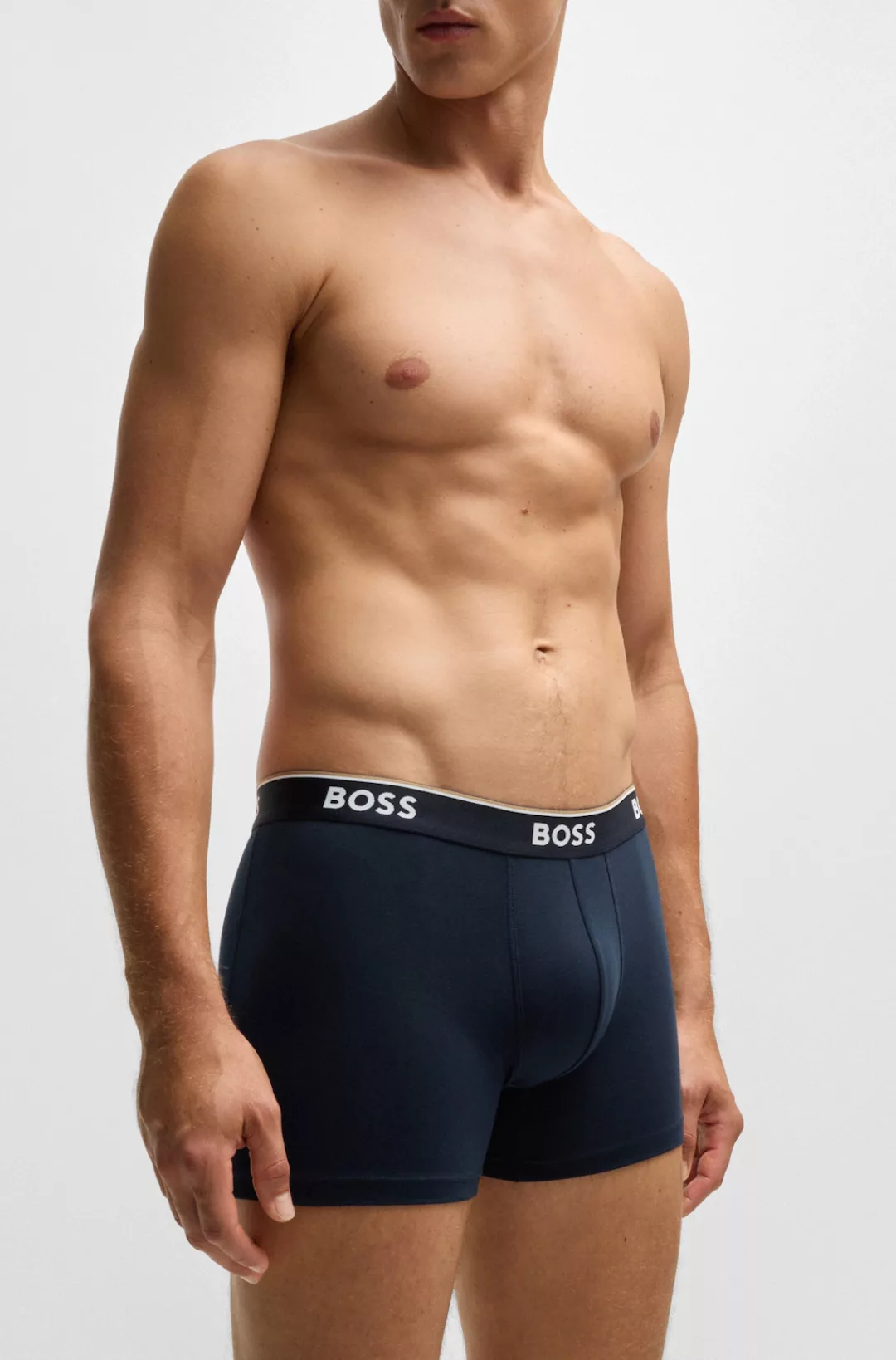 BOSS Langer Boxer "Boxer Brief 3P", (Packung, 3er-Pack), mit farblich passe günstig online kaufen