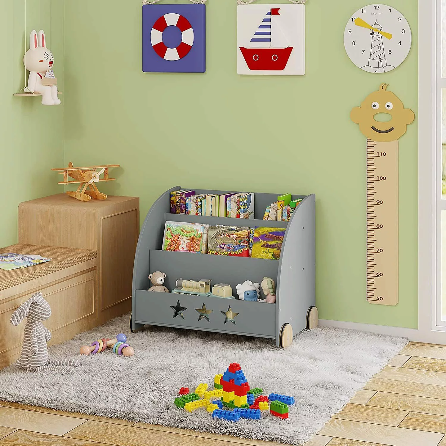 Woltu Bücherregal, 1-tlg., Kinderregal für Bücher günstig online kaufen