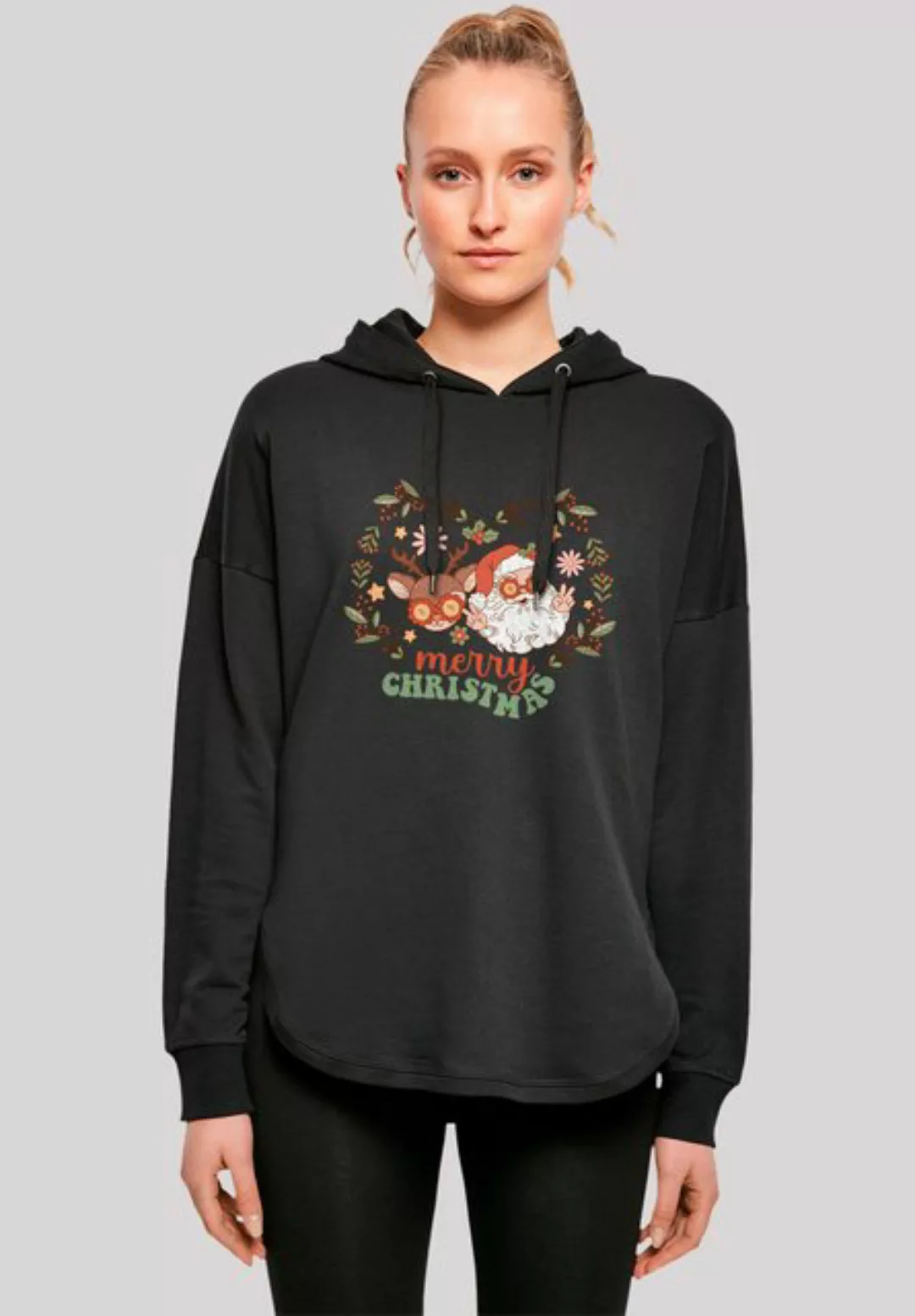 F4NT4STIC Kapuzenpullover "Weihnachten Hippie Santa And Reindeer", Premium günstig online kaufen