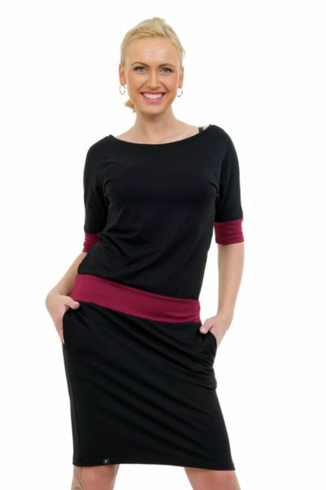 3Elfen Jerseykleid Fledermaus Kleid Jerseykleid Damen by 3Elfen günstig online kaufen