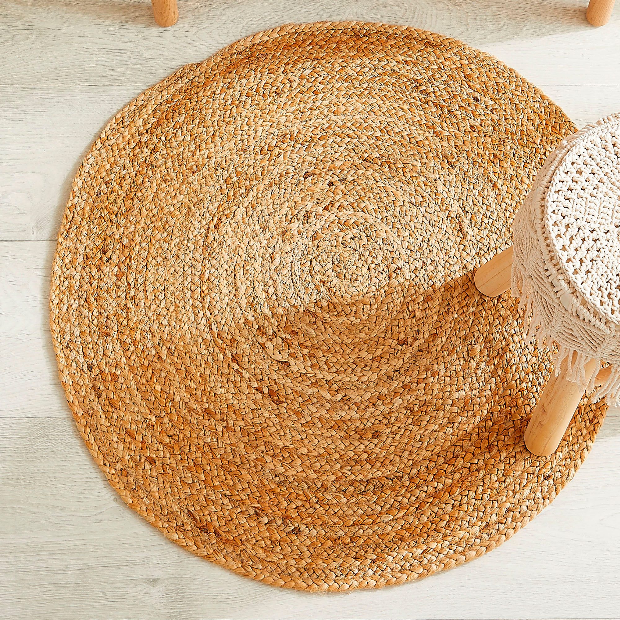 LUXOR living Teppich »Mamda 2, Juteteppich«, rund, 4 mm Höhe, Flachgewebe, günstig online kaufen