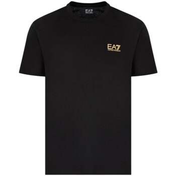 Ea7 Emporio Armani  T-Shirts & Poloshirts Pima Cotton Identity T-Shirt Blac günstig online kaufen