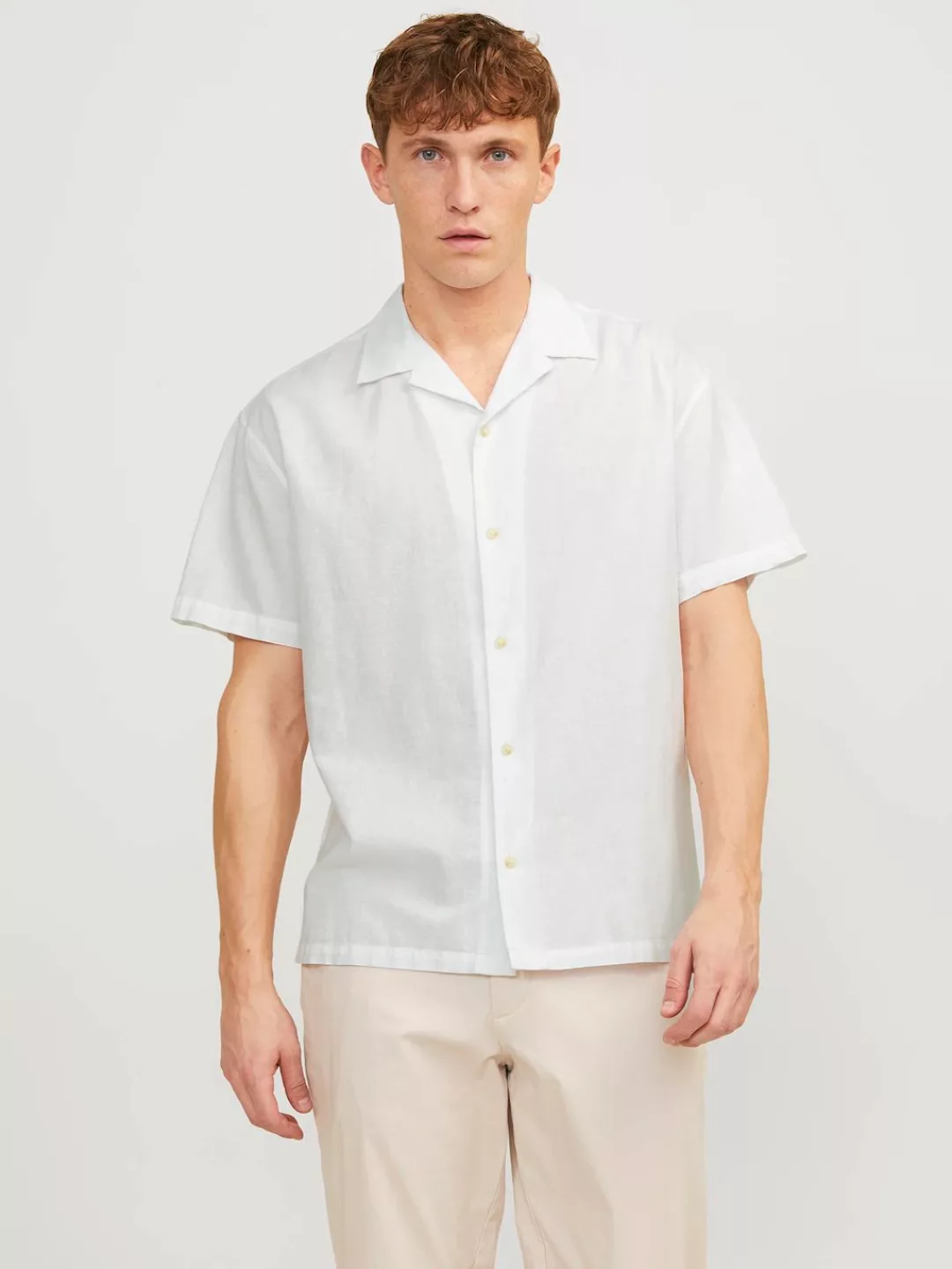 Jack & Jones Kurzarmhemd JJESUMMER RESORT LINEN BLEND SHIRT SS SN günstig online kaufen