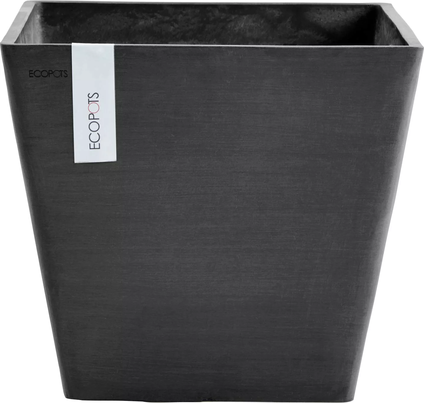 Ecopots Pflanztopf Rotterdam Dunkelgrau 40 cm günstig online kaufen