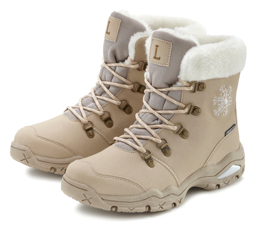 LASCANA Winterstiefelette, Stiefelette,Stiefel,Winterstiefel wind-& wassera günstig online kaufen