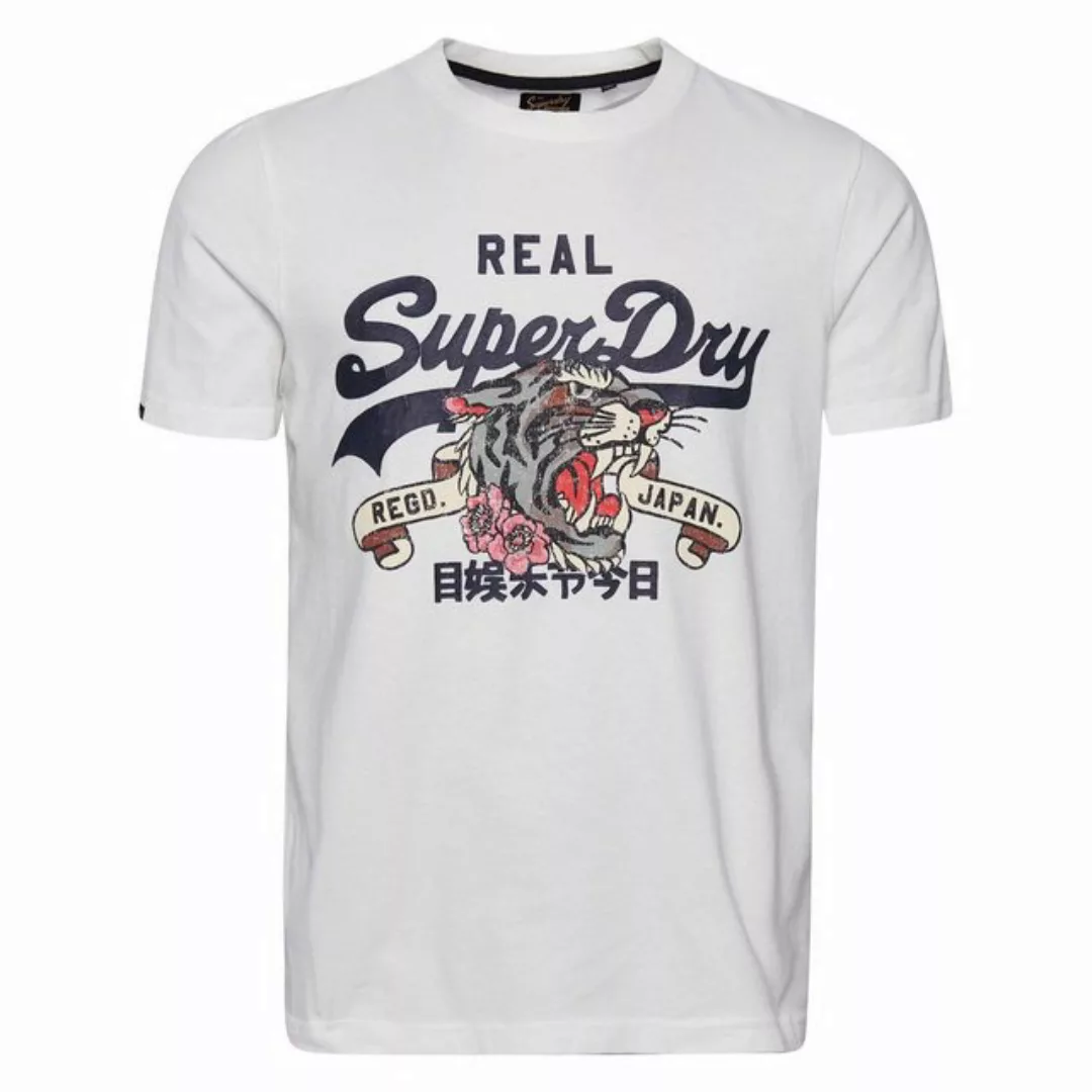 Superdry T-Shirt Herren T-Shirt - VINTAGE NARRATIVE TEE, Baumwolle günstig online kaufen