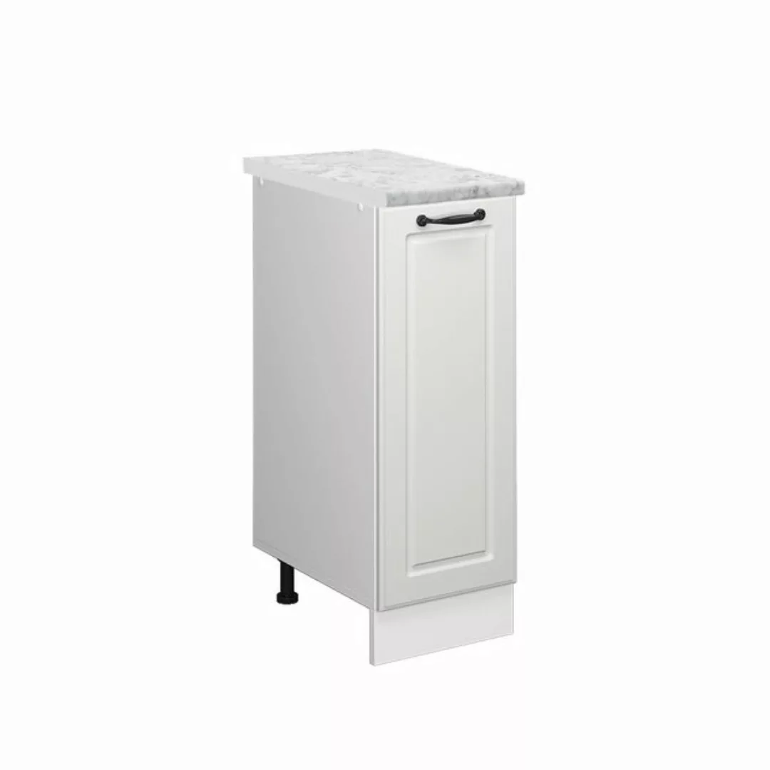 Vicco Unterschrank R-Line, Weiß Landhaus/Weiß, 30 cm AP Marmor günstig online kaufen