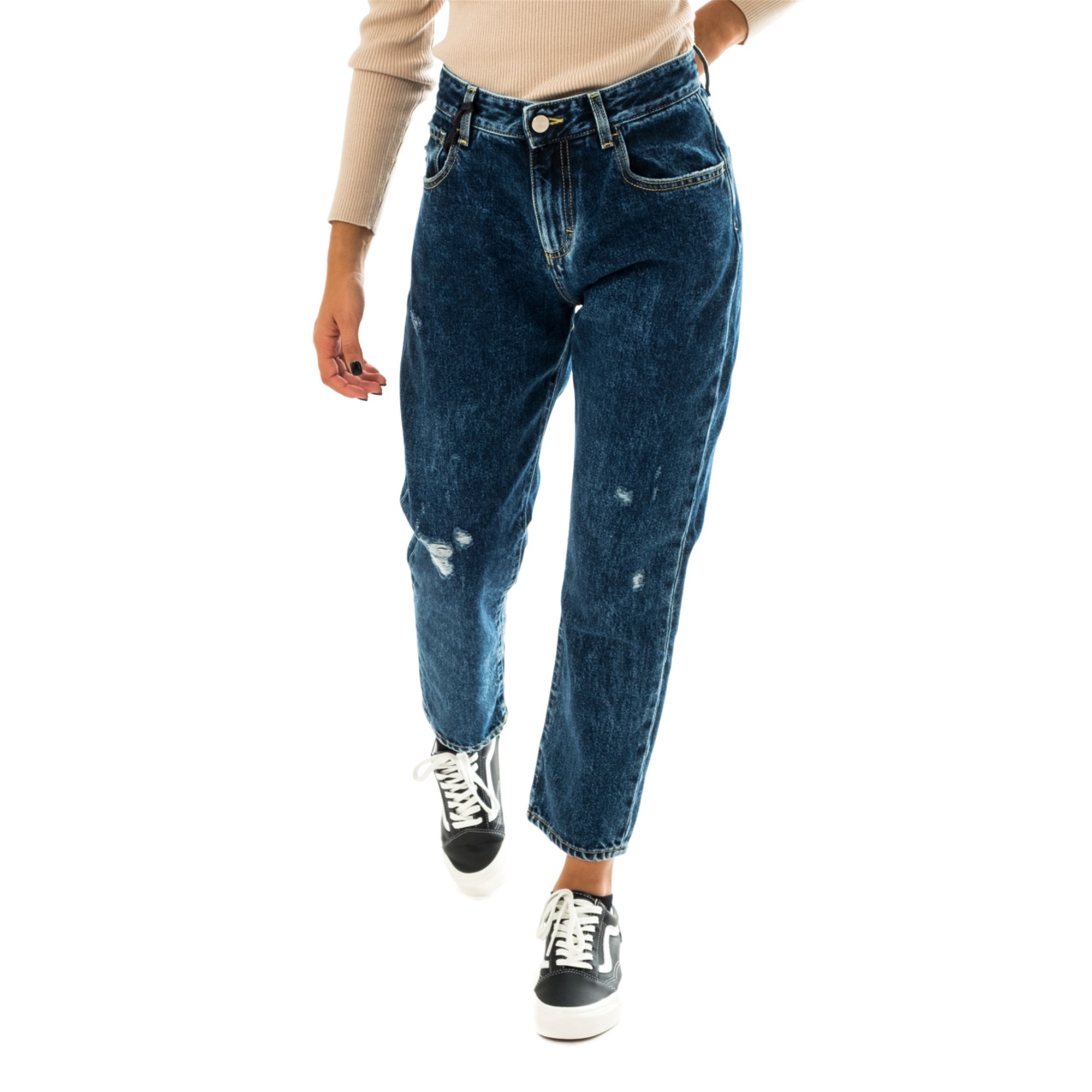 ICON DENIM Leggings Damen blau Cotone günstig online kaufen