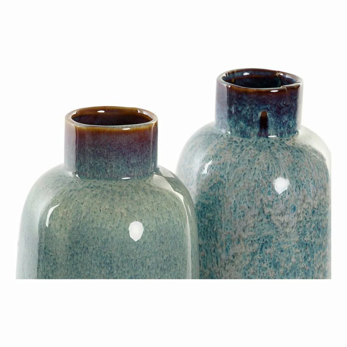 Vase Dkd Home Decor Blau Grün Porzellan Boho (2 Pcs) (12 X 12 X 35 Cm) günstig online kaufen