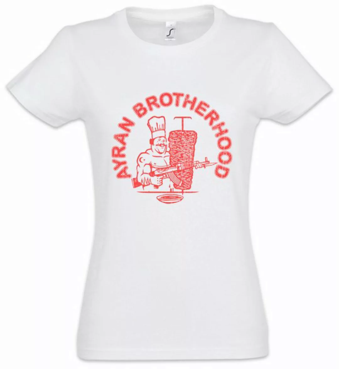 Urban Backwoods Print-Shirt Ayran Crew Damen T-Shirt Döner Kebab Dönerladen günstig online kaufen