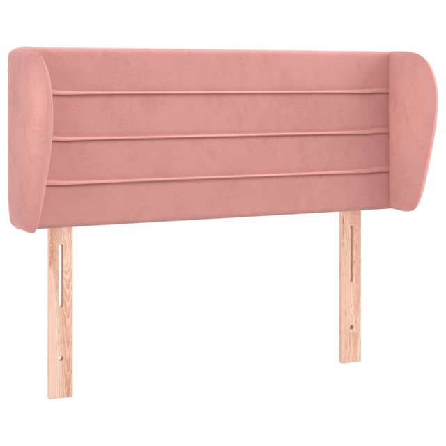 vidaXL Bett, Kopfteil mit Ohren Rosa 93x23x78/88 cm Samt günstig online kaufen