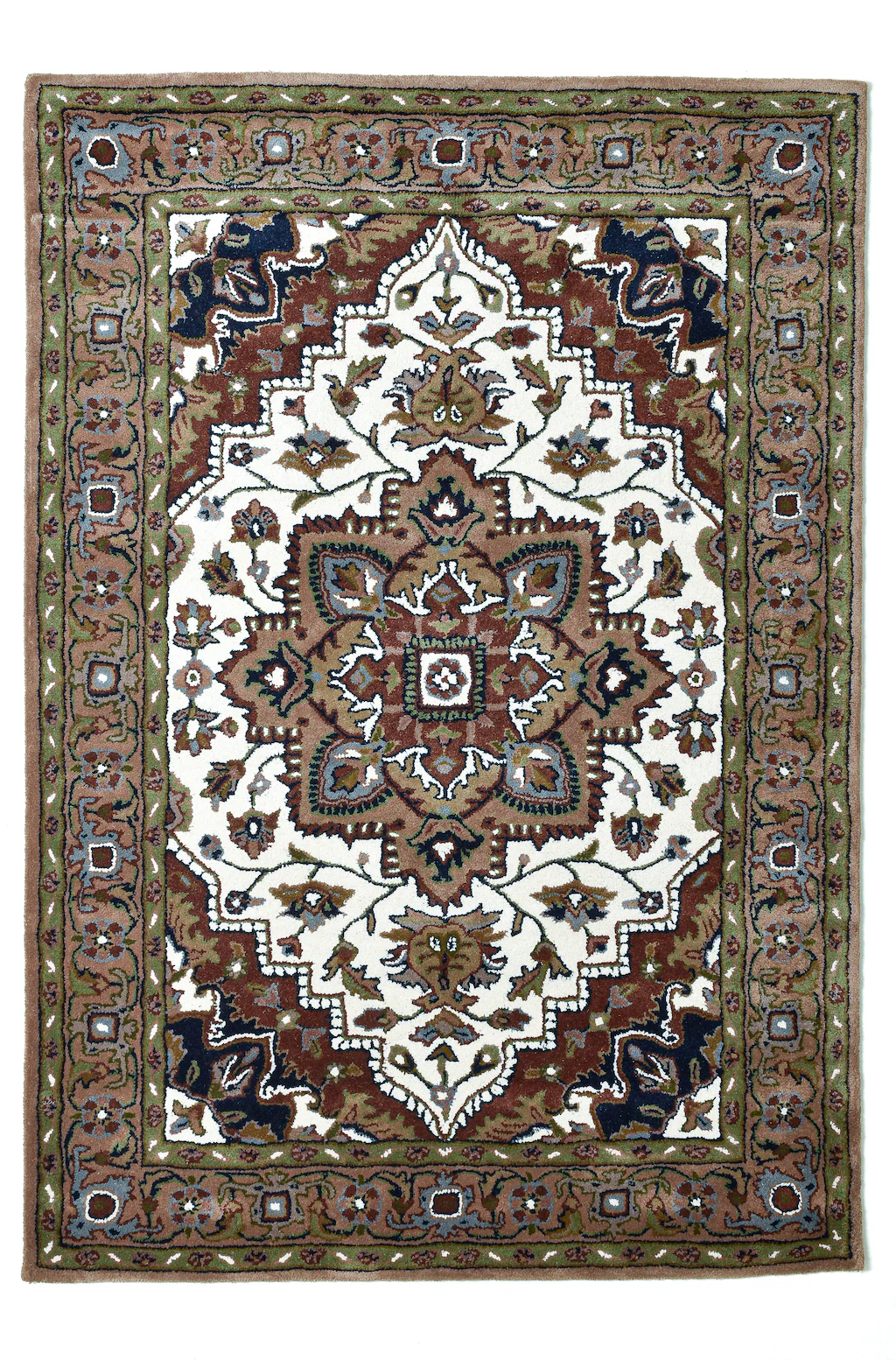 my home Wollteppich »Aman«, rechteckig, 14 mm Höhe, reine Wolle, Orient-Opt günstig online kaufen