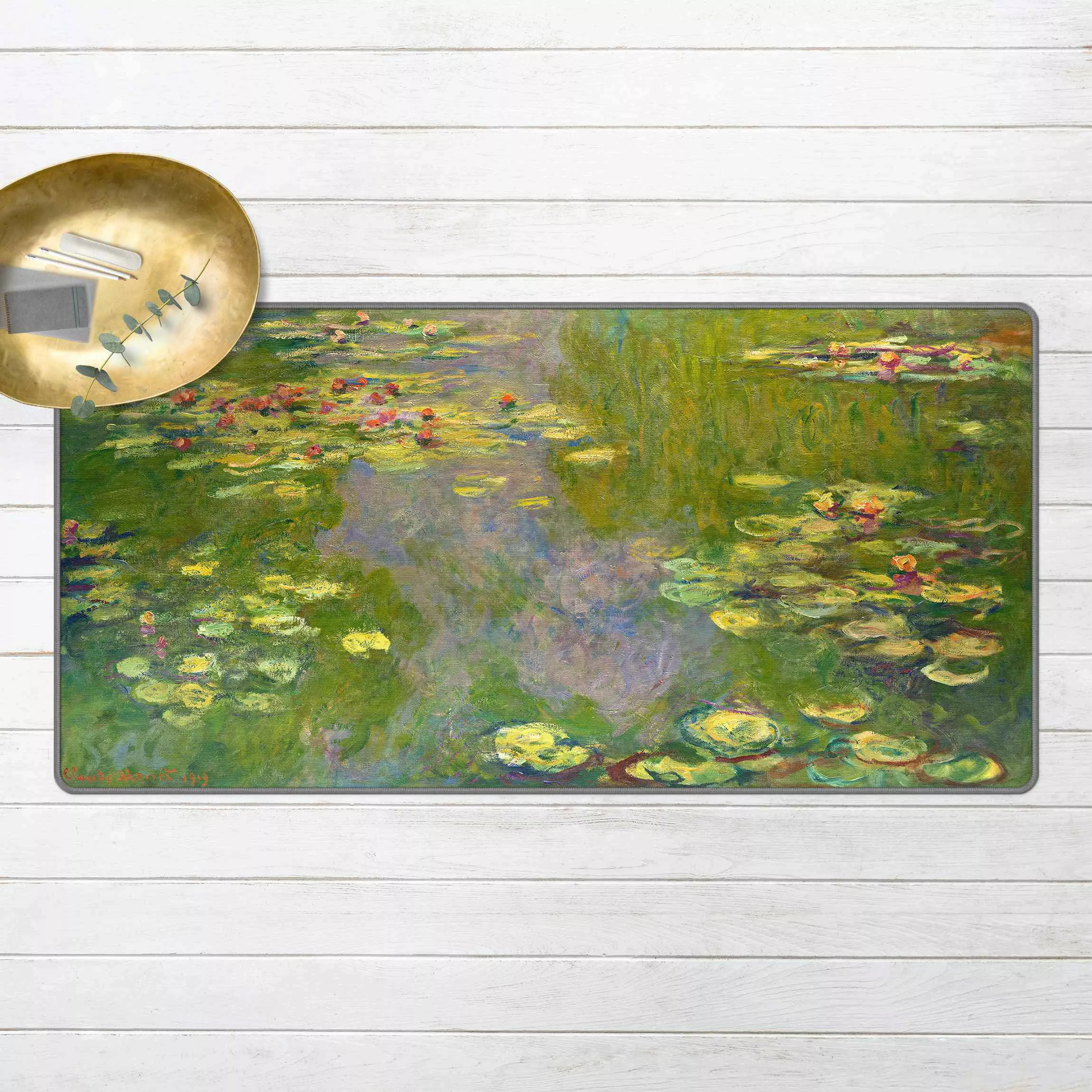 Teppich Claude Monet - Grüne Seerosen günstig online kaufen