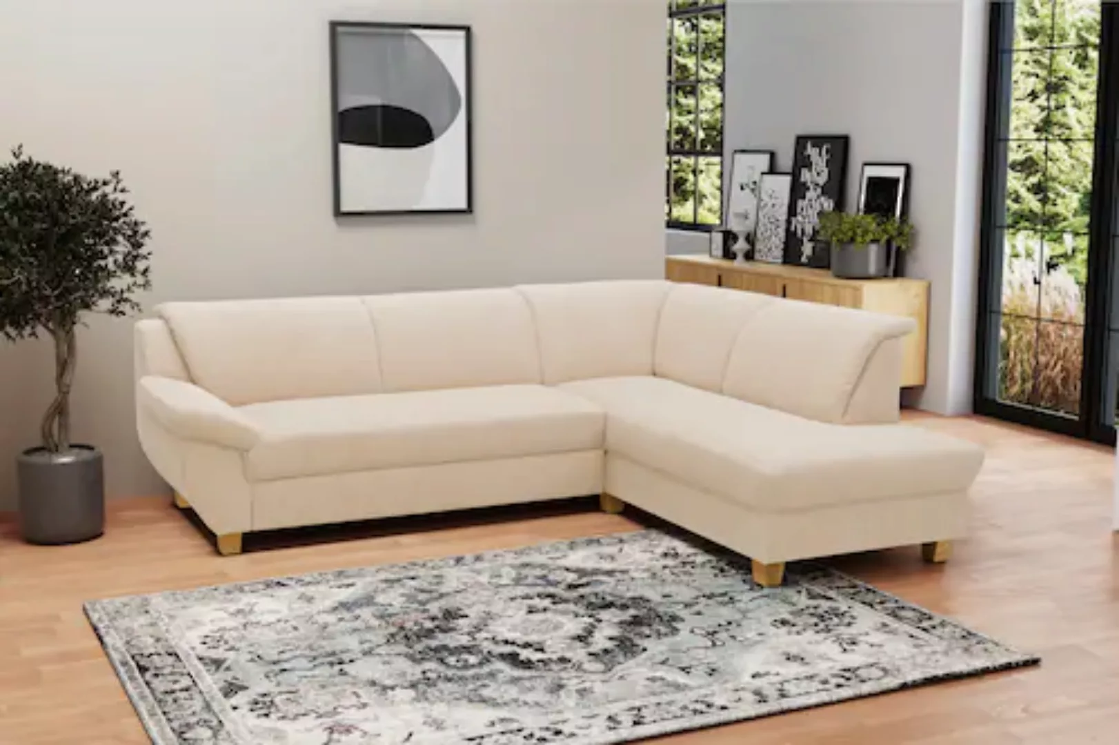 Home affaire Ecksofa "Yesterday L-Form", wahlweise mit Bettfunktion, auch i günstig online kaufen