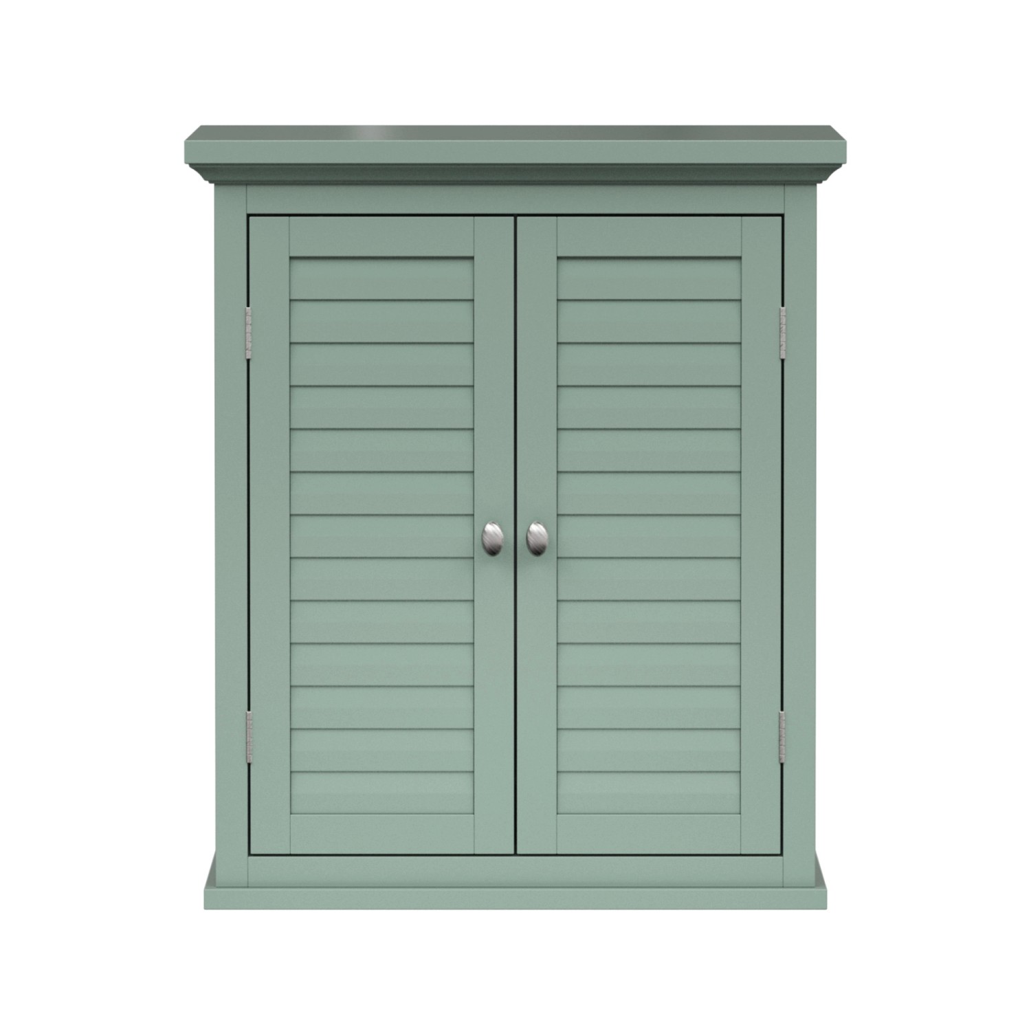 Teamson Home Wandschrank 2 Türen Salbeigrün Glancy Lamellenoptik günstig online kaufen