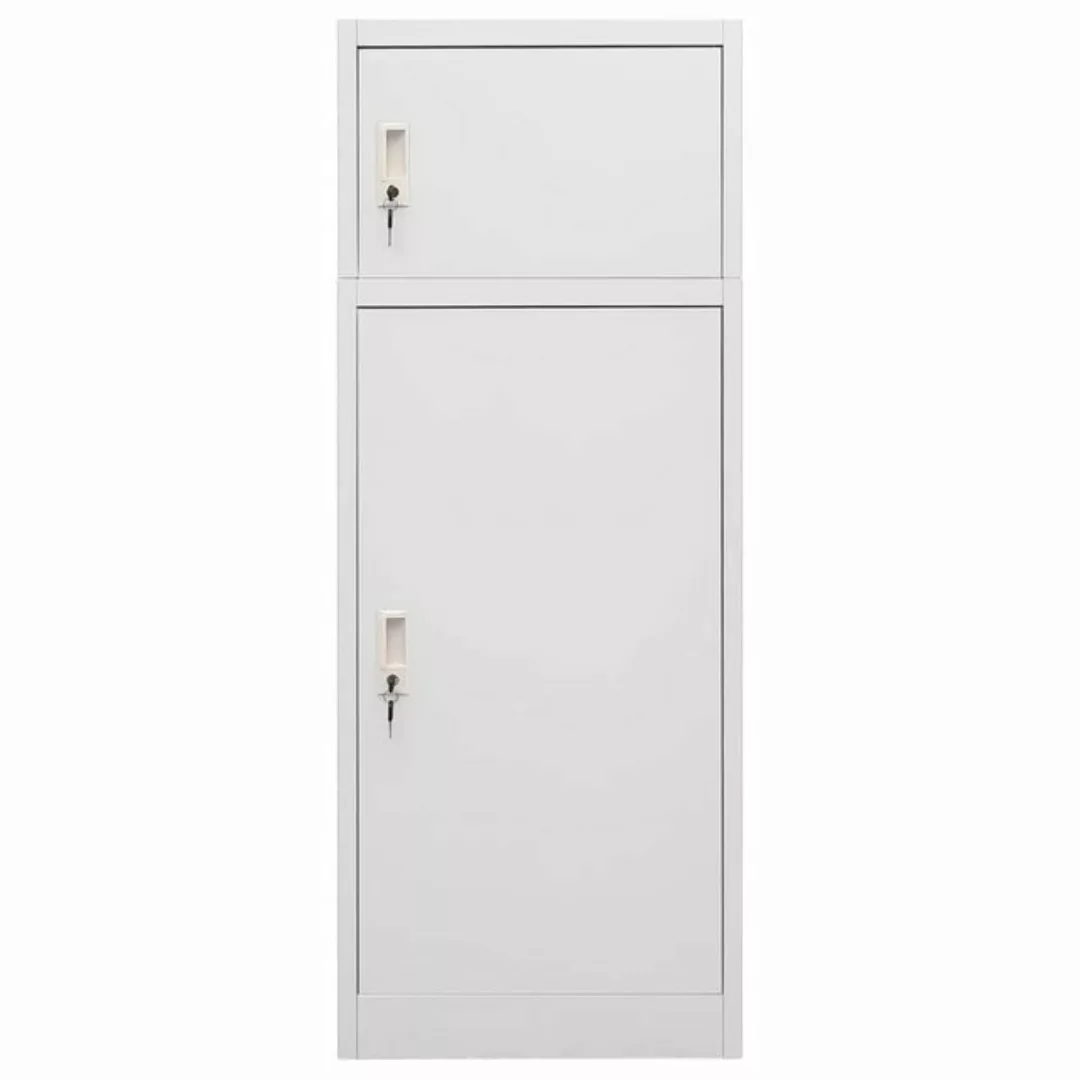 vidaXL Aktenschrank Sattelschrank Hellgrau 53x53x140 cm Stahl günstig online kaufen