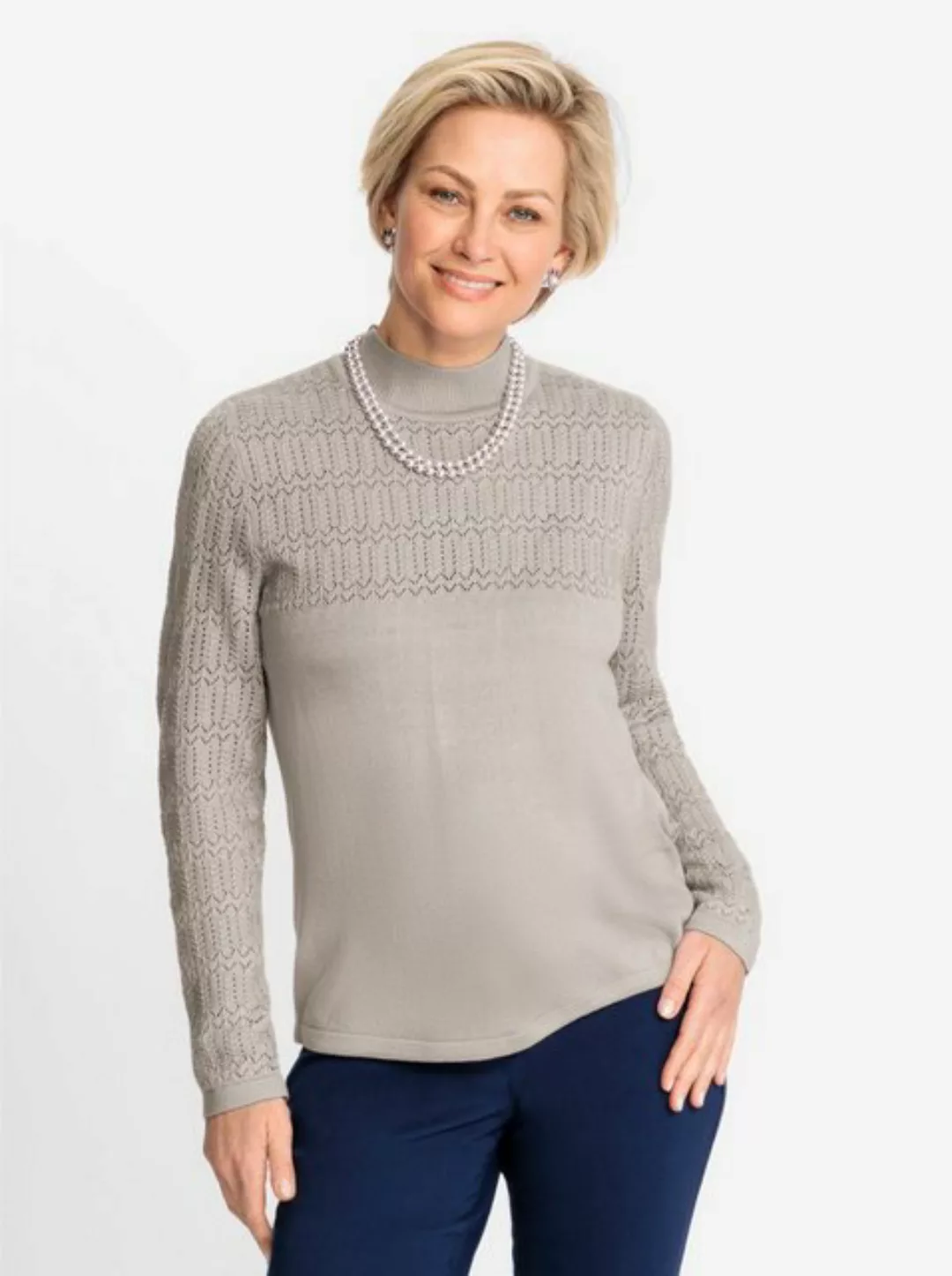 Classic Stehkragenpullover "Pullover" günstig online kaufen