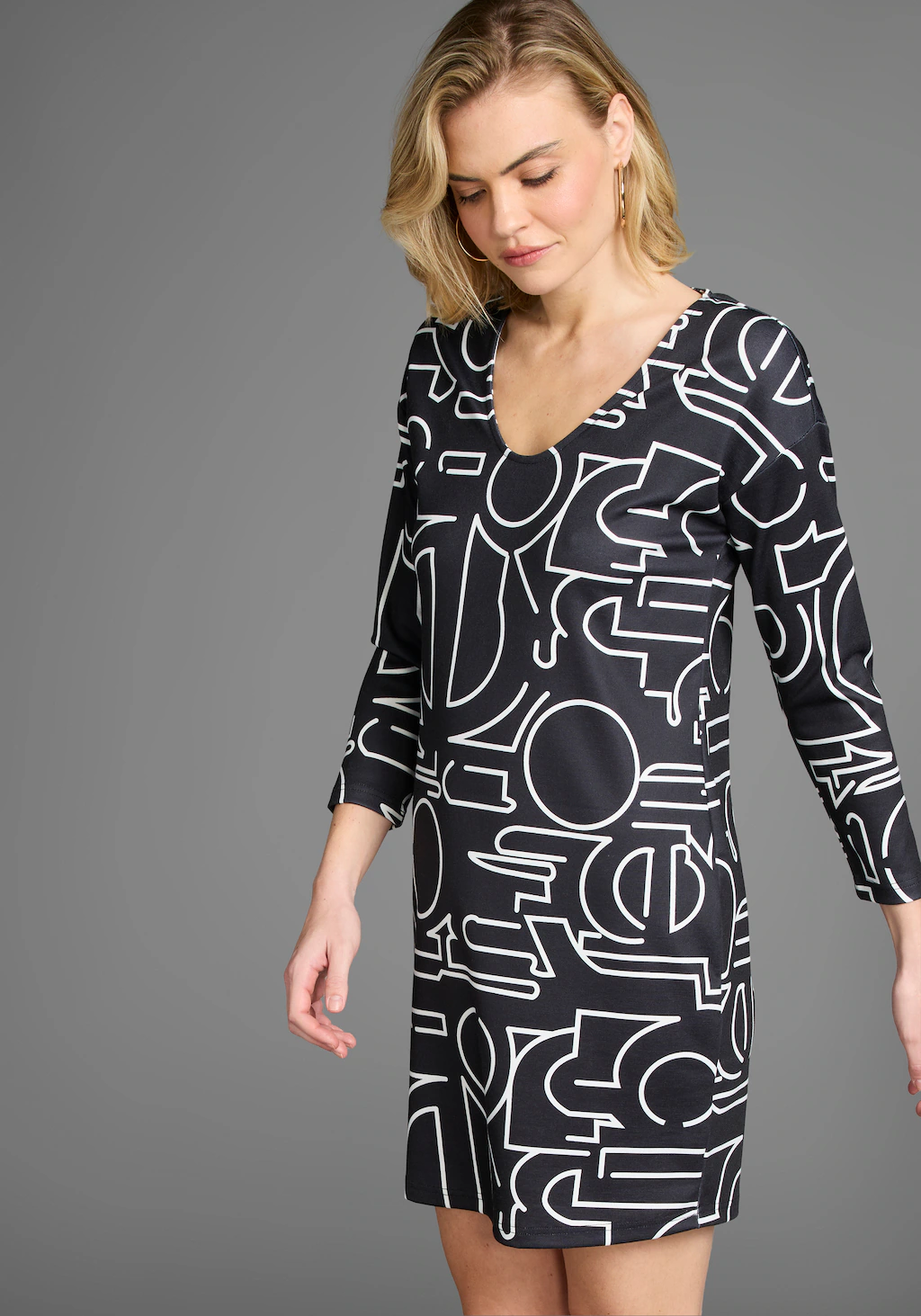 Laura Scott Shirtkleid, mit modernem Allover-Print günstig online kaufen