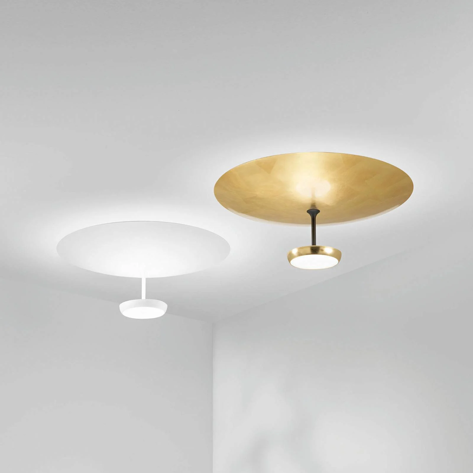 LED-Deckenlampe Yuko, weiß, Metall, 23 cm hoch, dimmbar günstig online kaufen