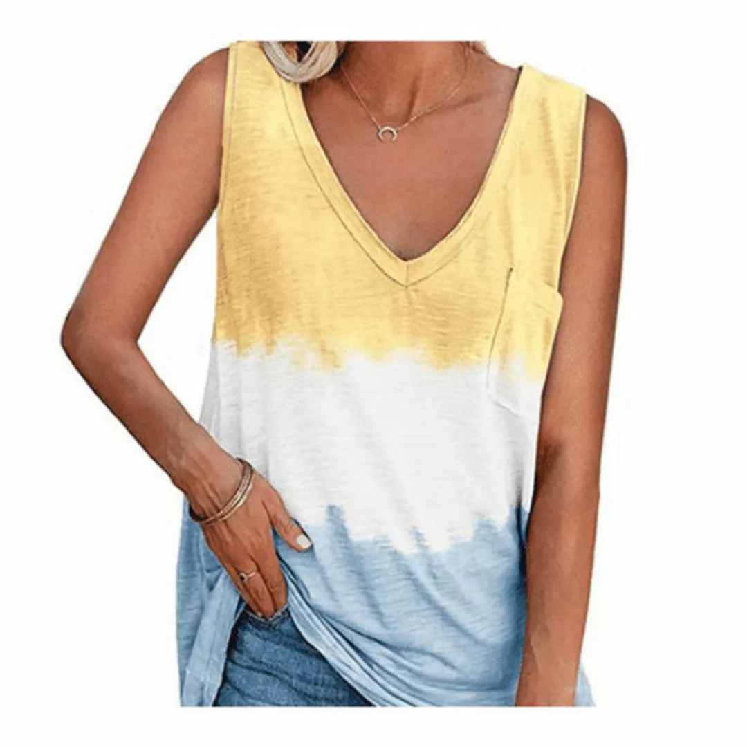 YRIIOMO Tanktop Frühling-Sommer-Damenbekleidung, einfarbiges Trägertop für günstig online kaufen