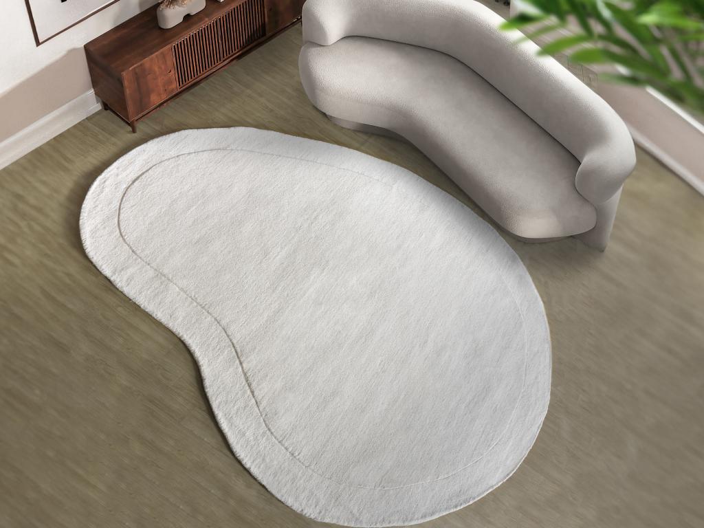 Organischer Teppich - 100 % Wolle - handgefertigt - 200 x 300 cm - 2200 g/m günstig online kaufen