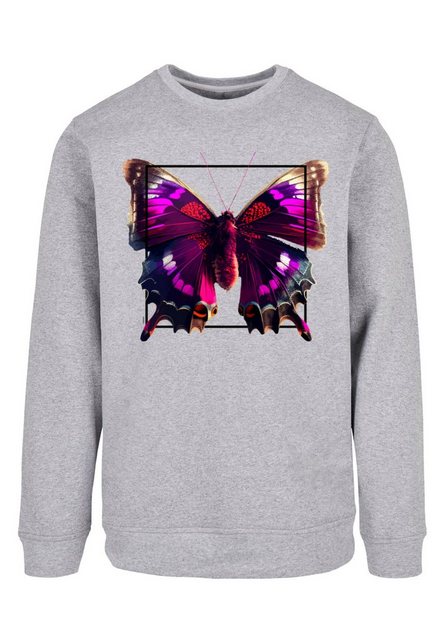 F4NT4STIC Kapuzenpullover Pink Schmetterling CREWNECK Print günstig online kaufen